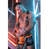 Breedwell Harnais Neo Camo Noir-orange Neon
